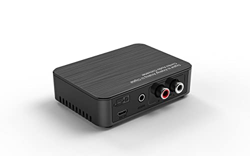 Convertidor de audio digital a analógico y viceversa L/R adaptador RCA Toslink coaxial 2