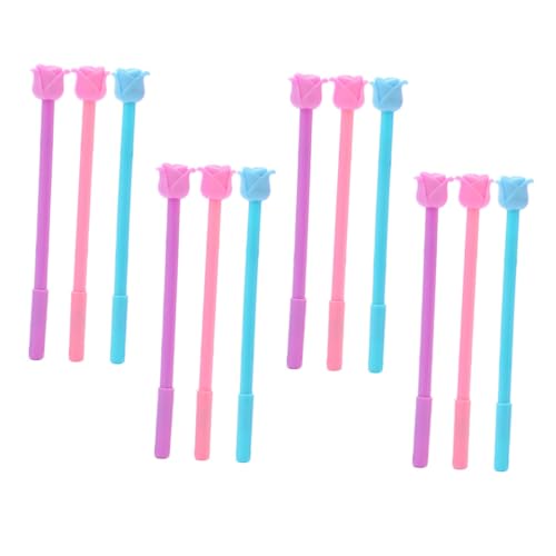 VILLCASE 12 bolígrafos de gel con tinta de colores surtidos