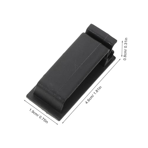 30 piezas Clips organizadores de cables adhesivos para debajo del escritorio, pared y mesita de noche, fácil instalación miniatura 2