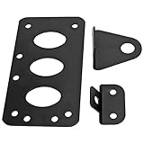 Side Mount Tag License Plate Bracket Motorcycle Universal Motorcycle Tail Light Bracket Black
