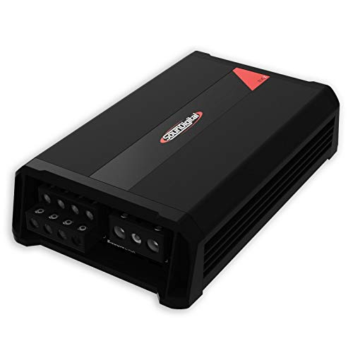 SounDigital 2400.4 EVOX 4 Ohm 4-Channel car Amplifier Power at 12.6V at 4 Ohms 4 X 396 WRMS (Renewed)