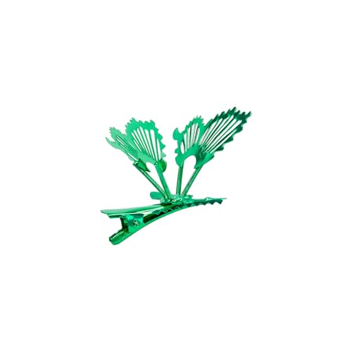 Pinzas para cabello mariposa 3D metal oro set 6 miniatura 4