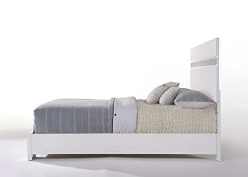 Acme Furniture Naima King Bed, Eastern, White #TOP1