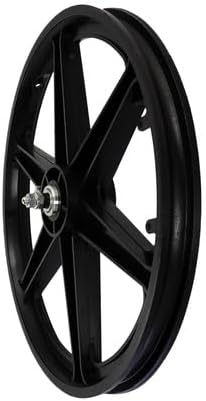 PRO+ BMX 20" 6 Spoke Plastic Front Wheel Black