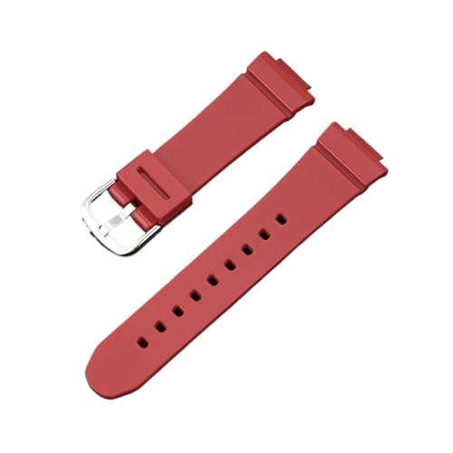 DNYXGDGSL Casio -G BGA-130/131/160 BGD-140/560 BGD-5000/5020 対応交換用時計バンド レディース TPU 樹脂 リストバンド ブレスレット 14mm(Red)