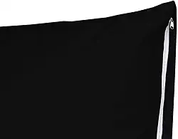 Kit 2 Fronhas C/Zíper Percal Flex 400 Fios 70cm X 50cm Simples (Preto)