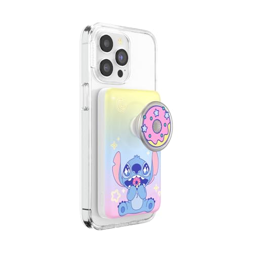 Image of PopSockets PowerPack for MagSafe, Portable Phone Charger, Magnetic Wireless Portable Charger, 5000mAh - Stitch Snack Attack