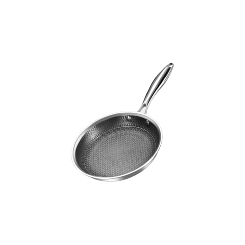 KISIQI Multifunctional stove,heat-resistant handle,full-screen honeycomb non-stick frying pan,low-smoke and easy-to-clean-bottomed pot,8.66inch