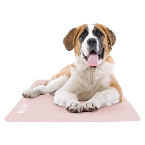 The Green Pet Shop Dog Cooling Mat Cover - Extra Large, Nude/Pink - Protect Your Cool Pet Pad from Dirt & Damage - Machine Washable Cover