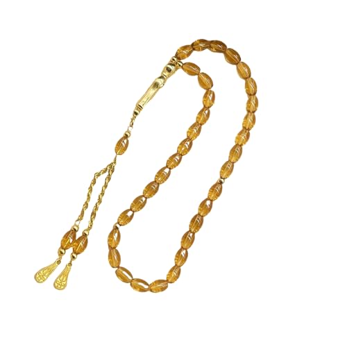 古典的な色のイスラム教徒の祈りのビーズTasbih Misbaha Dhikr Beads With Gold Tasselsに適した、そしてエレガントな祈りのネックレスを贈る