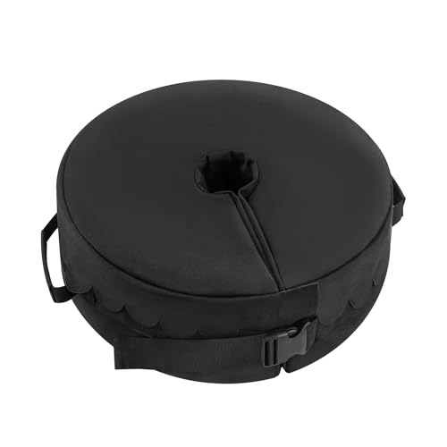 Sandbag Weight for Umbrella Base - 18inch Windproof Beach Umbrella Anchor with Quick-Fill Zipper, 900D Oxford Fabric & Adjustable Buckle Strap for Patio Garden Offset Umbrellas (Without Sand)