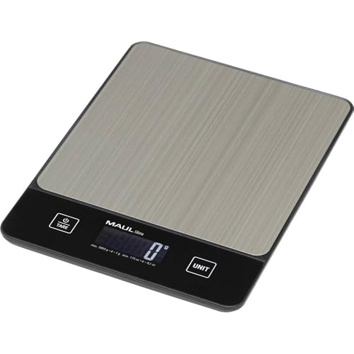 MAUL pèse lettre MAULlibra 19,7x14,7cm | Balance pouvant peser jusqu'à 5kg | Moderne balance de cuisine avec graduation de 1g | Mise à zéro automatique |...