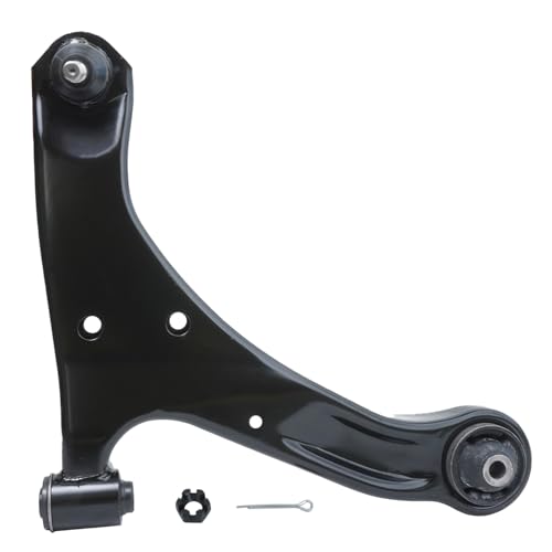 Image of Detroit Axle - Front 8pc Control Arms Kit for 2006-2013 Suzuki Grand Vitara, 2 Lower Control Arms 4 Tie Rod Ends 2 Boots 2007 2008 2009 2010 2011 2012 Replacement