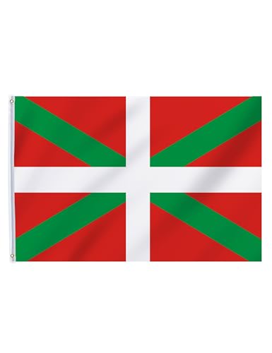 Drapeau supporter Pays Basque 150 x 90 cm - Rouge