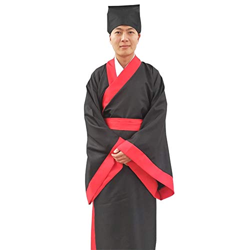 KINDOYO Chinese Style Costume - Men Ancient Chinese Classical National Traditional Hanfu, Style 03, US 110 = Tag 120