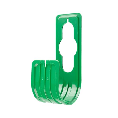 Bojueshaw Wall Mounted Garden Hose Holder,Expandable Hose Hanger,Space-Saving Storage Hook for Garage, Fence or Outdoor Use(Green)