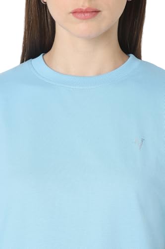 Image of Van Heusen Women's Cotton Regular Fit Half Sleeve Crew Neck Casual Regular Comfort Fit T-Shirt