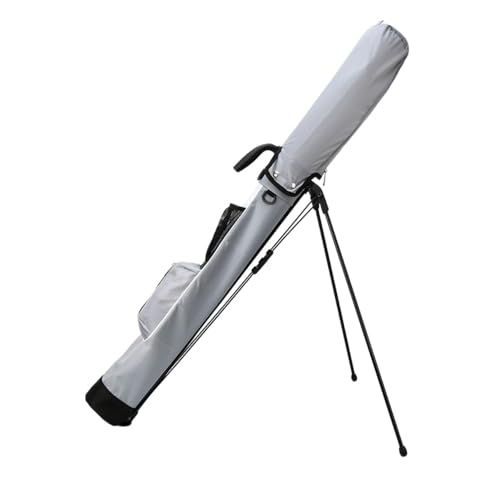 BtcFuゴルフバッグ、軽量スタンドハンドバッグ、調節可能なショルダーストラップ付きゴルフクラブ収納バッグ、スタンドガンバッグメンズとレディースの防水ボールバッグ大容量 (グレー)