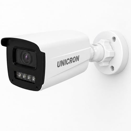 Image of UNICRON 3MP Bullet Security Camera, 10x Digital Zoom, Full Duplex Two-Way Audio, Color Night Vision, Humanoid Alerts, Micro SD & Cloud Storage -Bullet