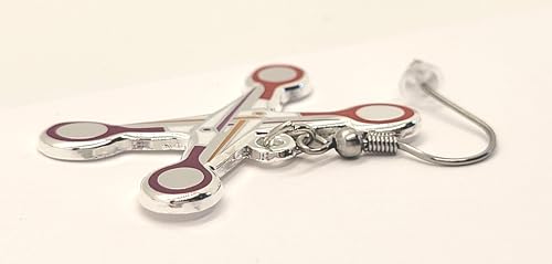 Lesbian Pride Scissors Earrings in WLW LGBT+ Flag Colors | Subtle Pride Jewelry4