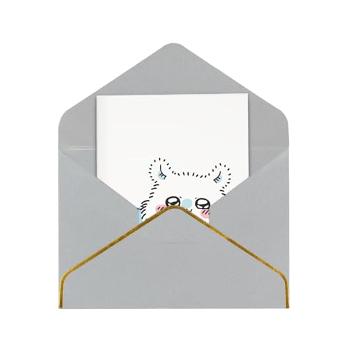 メッセージカード ちいかわ モモンガ グリーティングカード かわいい 挨拶状 年賀状 感謝カード 金箔押し 封筒付き 多機能 レター用品 お誕生日 結婚式 記念日 職場 バレンタイン 人気 贈り物 プレゼント