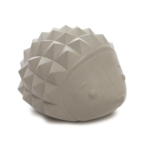 Image of BarkBox Sven the Hedgie Rubber Dog Toy - Toy for Small Dogs | Squeaky Natural Rubber Chew Toy with Soft Spike Textures | Durable