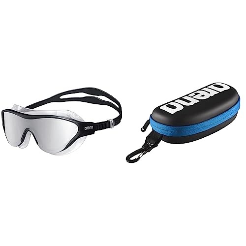 Lunettes de natation miroirs Arena dotées de grands verres anti-buée et protection UV.