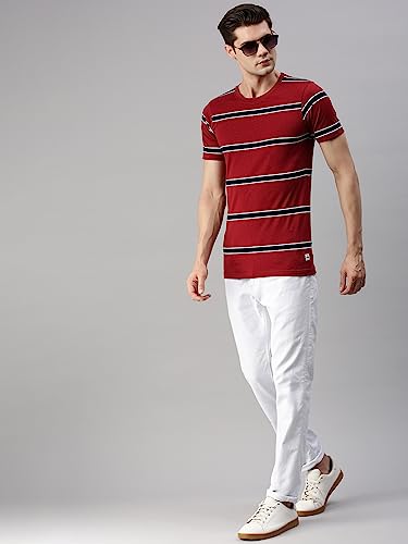 Image of ONN Men's Striped Relaxed Fit T-Shirt