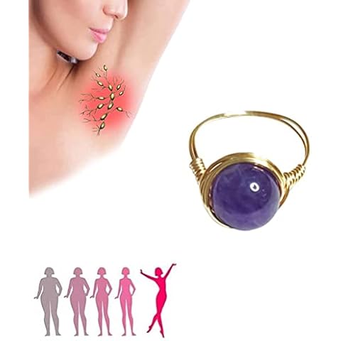 Bagima Lymphatic Drainage Magnetic Ring, Magnetic Lymph Detox Ring, Anti-Swelling Finger Rings, Slimming Lymphatic Drainage Ring for Women Girls Cover