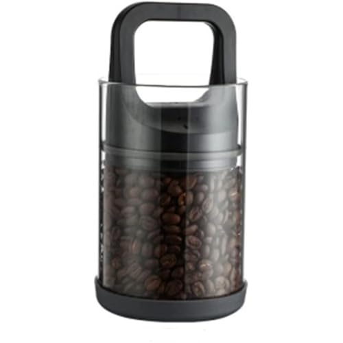 zmart 透明容器 コーヒー缶 通気口付き 真空密封 豆 鮮度 保持 タンク 防湿 保管 密封容器 保存 真空保存 湿気防止 密閉瓶 コーヒー豆保存 キャニスター ガラス フレッシュ保存 酸化防止 乾燥剤 防湿ケース 湿度管理 アロマ保持 保存タンク 密