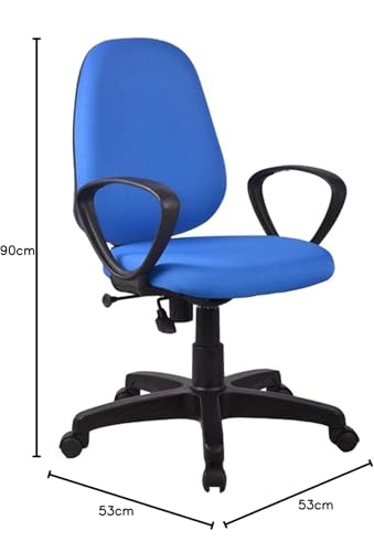 Image of FC Revolving Executive Desk Task Computer Office Ergonomic Living Room Home & Study Office Revolving Chairs (Blue)