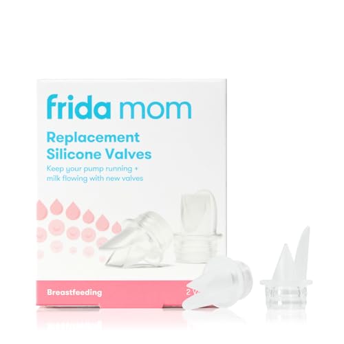 Image of Frida Mom Breast Pump Valve Replacement, Duckbill Valves, Compatible with Frida Mom 2-in-1 Manual + Silicone Suction Breast Pump, BPA Free