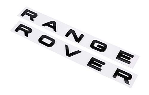 Black Finish Hood/Tailgate 3D Letter Stickers For Range Rover,car Stickers Decal Logo