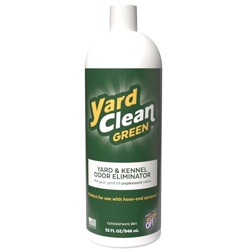 Urine OFF Yard Clean Green Yard and Kennel Odor Eliminator | Cat & Dog Odor Eliminator | Earth Friendly (32 oz)