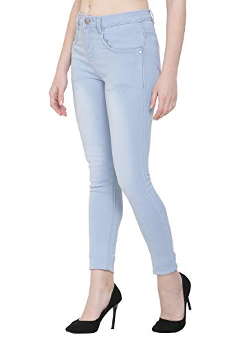 Image of Nifty Women's Denim Stretchable Slim Fit Color Jeans