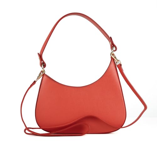Image of Premium Italian Leather Handmade in Florence, Italy. Small Handbags for Women with Detachable Strap Made in Italy