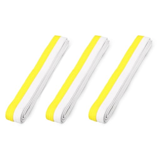 YSJCHEBS 3 Piezas Cinturones De Taekwondo, Accesorios De Ropa De Taekwondo, Cinturón Deportivo De Artes Marciales, Adecuado para Taekwondo, Karate, Judo