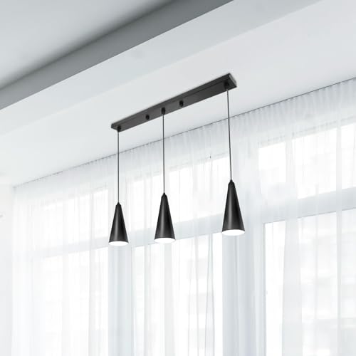 Placa de montaje de luz de diseño moderno en hierro negro, soporte estable de techo rectangular 6