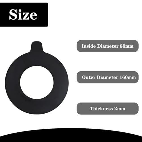 Image of 8 x 80mm Bucket Pin Shim Kit for Excavator and Skid Steer 2mm Thickness Fit for Cat Deere Komatsu Case Kobelco JCB