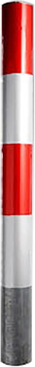 CukUJH Parking Guardrails Bollard Post Bollards for Driveway Parking Barrier with Reflective Strips Driveway Security Post(89 * 1000 * 1.5mm)