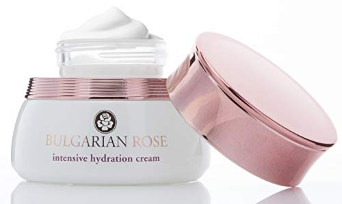 1.7 fl oz Bulgarian Rose Intensive Hydrating Face Cream with Vitamin C, Hyaluronic Acid, Probiotics and Cica. Anti-aging cream for Wrinkles, Dark Spots, Uneven Skin Tone, Dry Skin. (1.7oz)