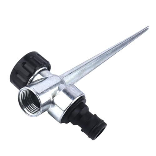 ZONADAH Lawn Sprinkler Spike Base 1/2 inches Zinc Alloy Water Flow Thru Sprinkler for Garden Yard Lawn and Grass Irrigation - Image 2