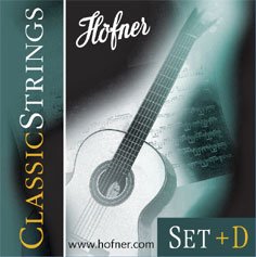 Höfner Saiten HCS-Set+D Classic Medium Spannung für Konzertgitarre