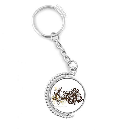 Llavero de esquí y deportes de invierno con anillo giratorio para tus llaves de casa y coche