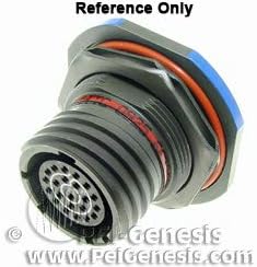 ITT CANNON, KJA7T25W42PAL, Conn Circular PIN 42 POS Crimp ST Jam Nut 42 Terminal