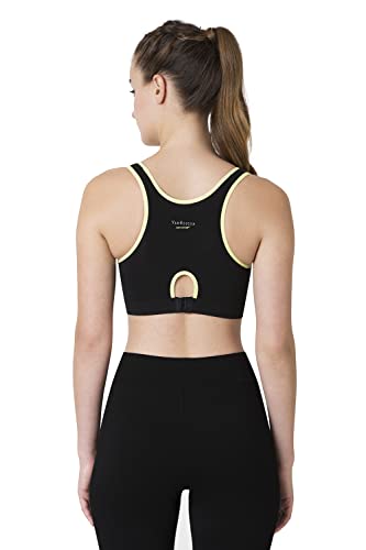 Image of Van Heusen Women's Cotton Sports Bra | Racerback | Medium Impact | Anti‑Bacterial Tech | Keeps you dry and Fresh | Sweat Absorbent | Ideal for Workout & Gym | Lightly padded | Slip -on Bra| Style 44004