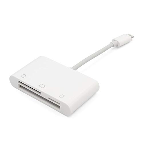 8 Pin to SD Micro SD Compact Flash CF Memory Card Reader Camera Photo View Transfer for iPhone iPad