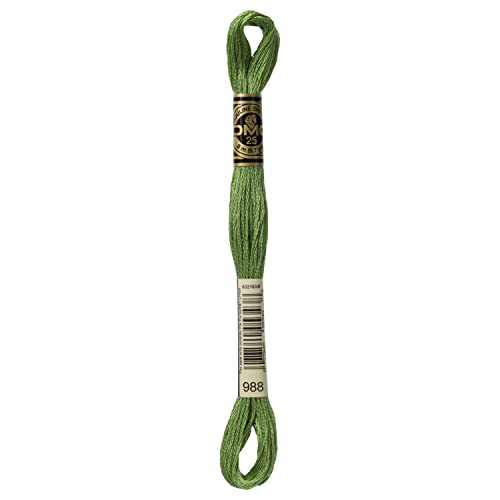 DMC Thread 6-Strand Embroidery Cotton 8.7 Yards Medium Forest Green 117-988 (12-Pack)