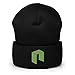 NEO Cryptocurrency Logo Hat (Embroidered Cuffed Beanie) Black