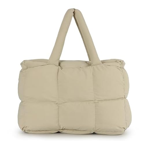 Jywmsc Bolso de Mano Acolchado para Mujer, Grande, Ligero, para Viajes, Gimnasio, Compras y Trabajo | Ya disponible en tu tienda friki favorita! En mundofriki.es!
